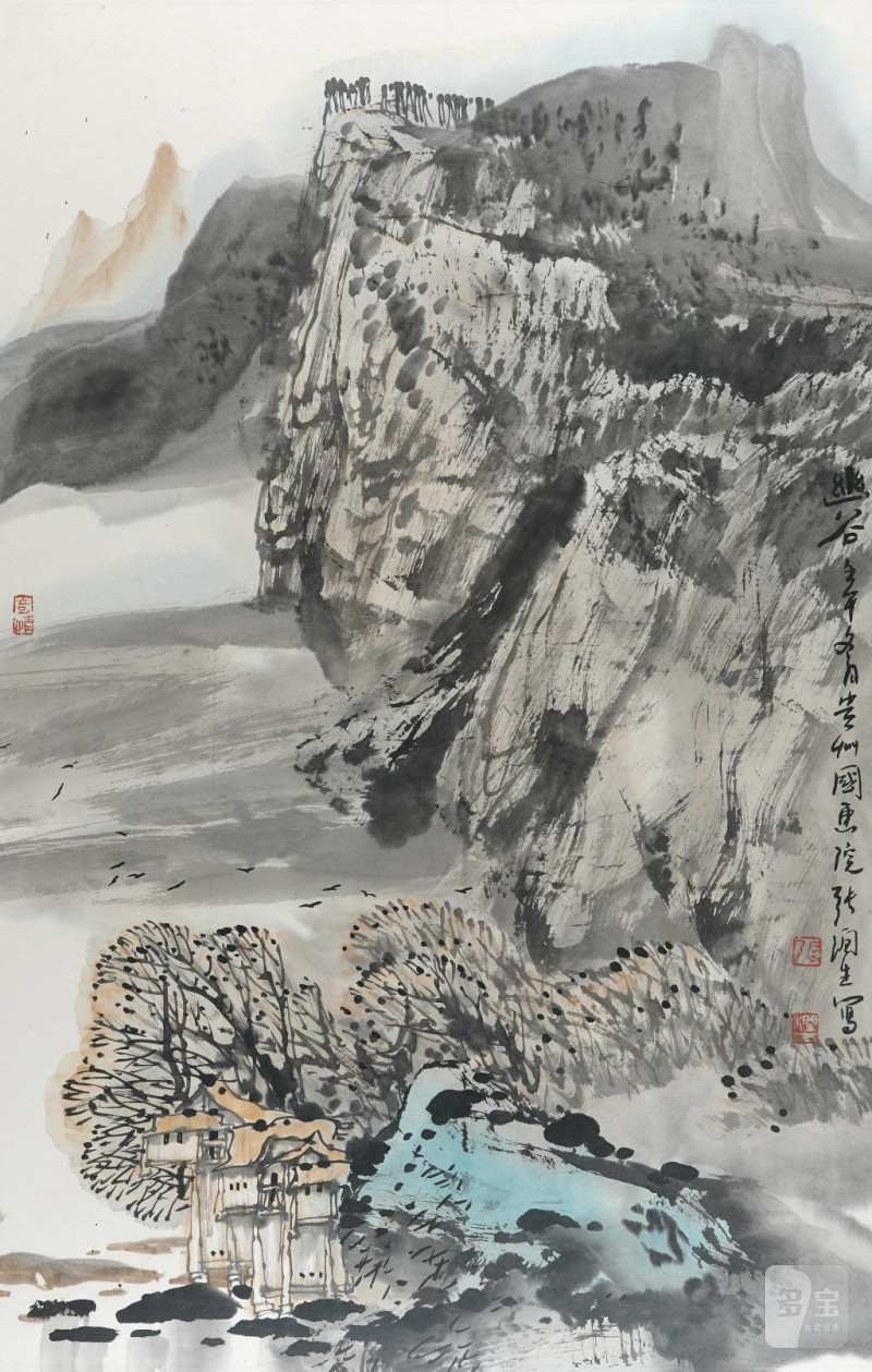    張潤生 山水
